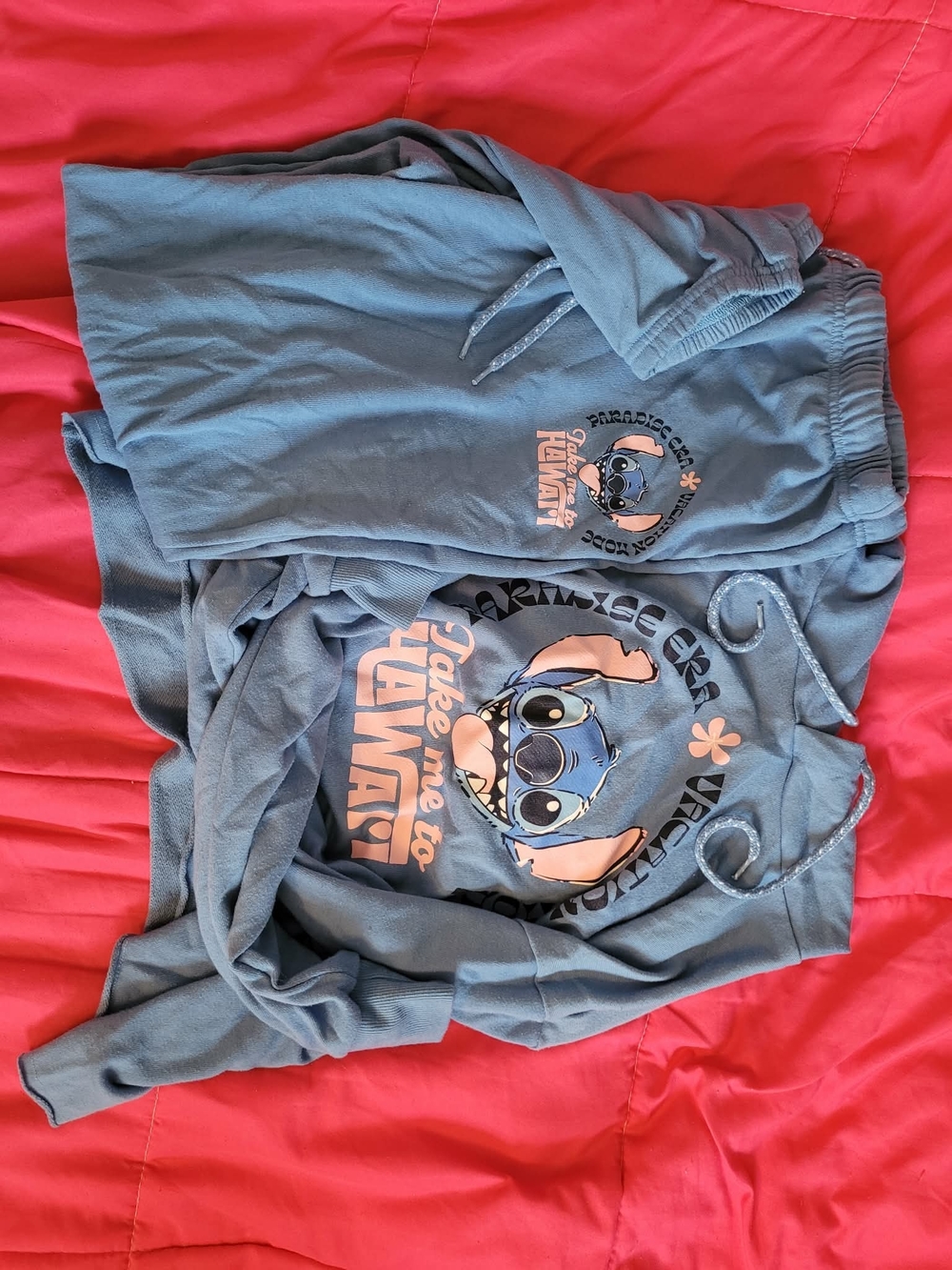 Disney Light Blue Terry Hoodie with Purple Tag